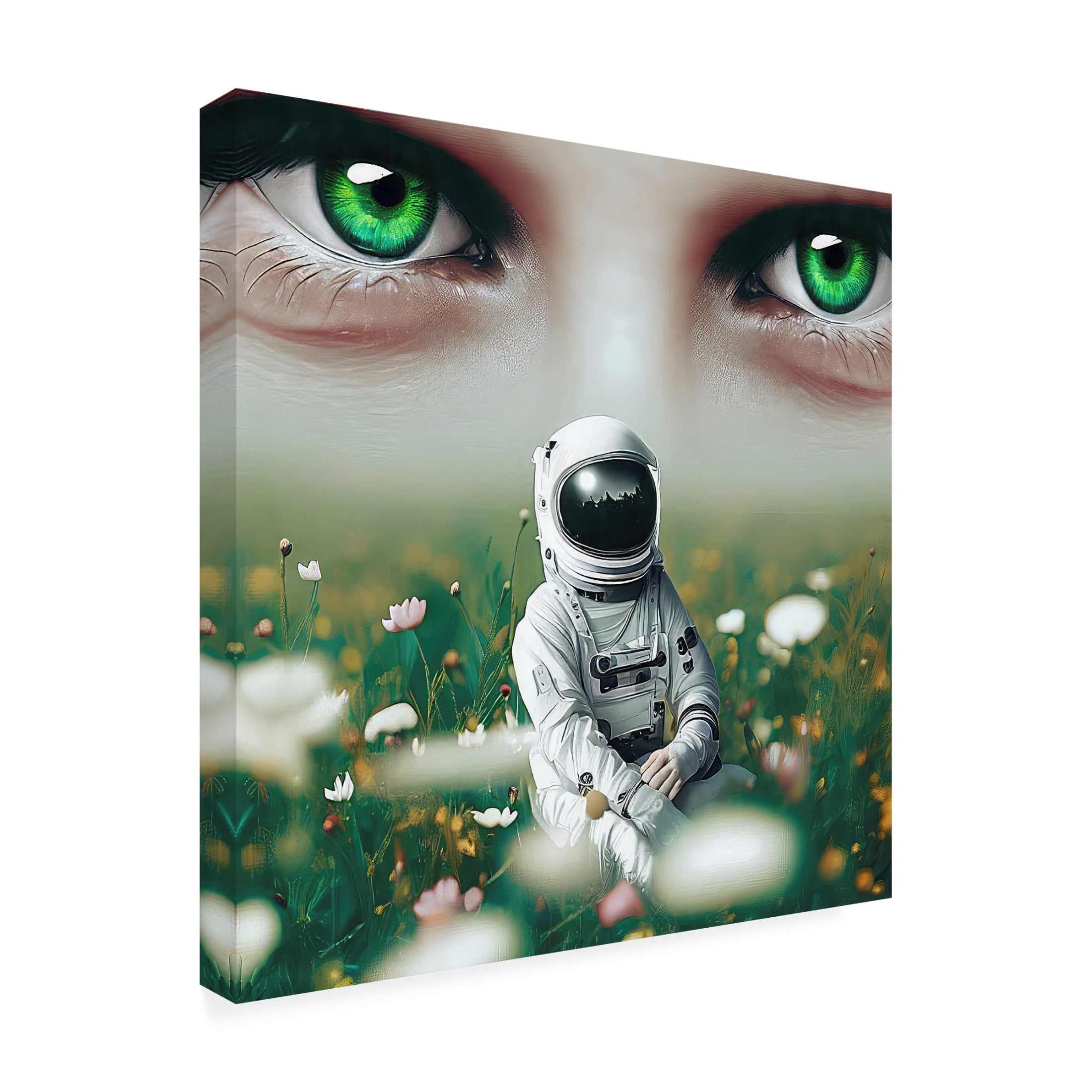 Canvas Wall Art - David Manlove 'Home 1' Wall Art for Living Room, Bedroom, or Office Décor by Trademark Fine Art - 35 x 35 Inches
