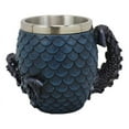 thumbnail image 7 of Ebros Medieval Elemental Blue Dragon Scale Egg With Wyrmling Mugs (Water Blue), 7 of 7