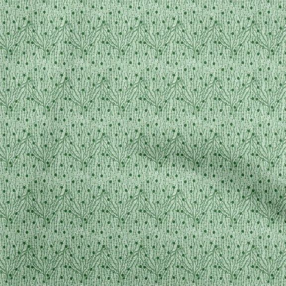 oneOone Polyester Spandex Green Fabric Block Dress Material Fabric Print Fabric By The Yard 56 Inch Wide-94