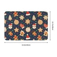 thumbnail image 3 of Bingfone Holiday Gingerbreads Door Mat 16"x24" Front Entrance Non-Slip Low Profile Washable for Entryway, 3 of 7