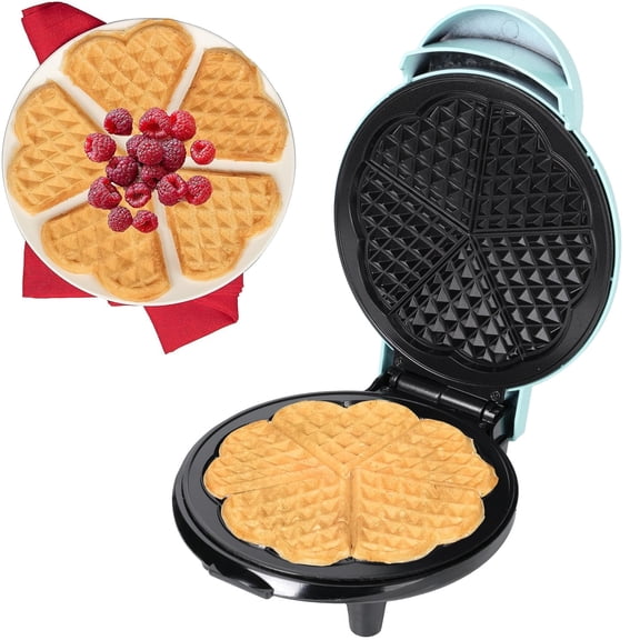 Kidsjoy Machine à Déjeuner en Forme de Cœur – Fer Antiadhésif avec Brunissage Réglable, Capacité de 5 Portions, Parfait pour les Cadeaux et les Occasions Spéciales