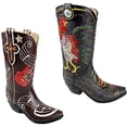 thumbnail image 7 of Urbalabs Western Cowboy Boot Country Rooster Farm House Flower Vase Decorative Cowboy Boots Vases Home Office Rustic Decor Country Living Wedding Centerpiece, 7 of 7