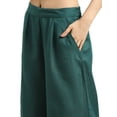 thumbnail image 3 of eloria Women's Fashion Solid Palazzo Kurti With Bottom, Fabric : Cotton, Color : Teal, Size : X-Large, 3 of 8
