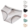 thumbnail image 3 of Culotte en Coton à Rayures avec Nœud pour Femmes et Filles, sous-Vêtements Taille Midi, 3 of 8