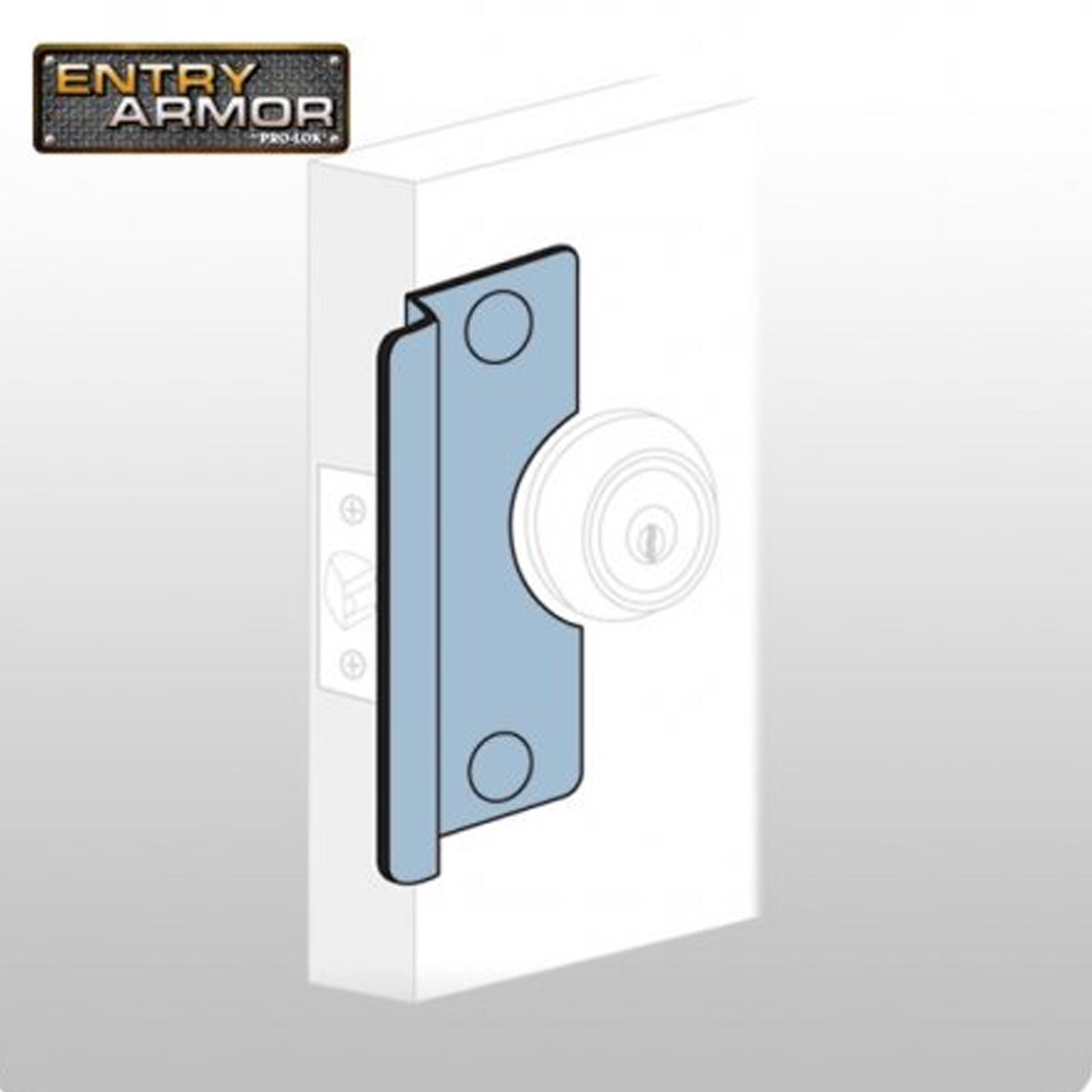 Latch Protector By Entry Armor 6" Center Rose Aluminum Secure Your
