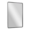 thumbnail image 2 of Emma + Oliver 48" x 30" Rectangular Wall Mirror with Black Frame and Silver Backed Glass for Clarity for Entryways, Bathrooms & More, 2 of 12