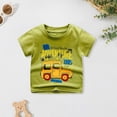 thumbnail image 2 of Staki Baby Boys' Toddler Short Sleeve T-Shirts Crewneck Tops Casual Basic Tees Infant Cute Summer Shirts 18M-12Y,7-8 Years, 2 of 4