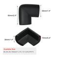 thumbnail image 2 of Unique Bargains Desk Table Edge Foam Corner Cushion Guards Soft Bumper Protector 2pcs Black, 2 of 7