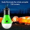 thumbnail image 2 of 4-Pack Portable LED Tent Lights with Clip Hook, 3 Modes 150LM, IPX8 Water Resistant for Camping, Hiking, Emergency, Power Outage, 2 of 7