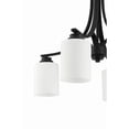 thumbnail image 5 of 50524-FB-WG Craftmade Lighting Bolden - Four Light Chandelier in Transitional Style - 23 inches wide by 22 inches high-Flat Black Finish-White/Frost, 5 of 13