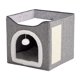thumbnail image 2 of 1Pcs Large Capacity Semi-Closed Cat Litter Box with Removable Scratching Board 15.35x15.35x14.96" Winter Warm Pet Cottage in Grey Blue 3-in-1 Versatile Design with Roomy Interior Space JASKFLY, 2 of 9