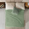 thumbnail image 6 of Vianney Sabia King Size Lightweight Fleece Blanket in Sage Green - Ultra Soft Cozy Throw for Couch or Bed - Year-Round Comfort and Breathable Warmth, 6 of 8