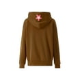 thumbnail image 4 of Women 's Oversized Zip Up Sweatshirt Cross Rhinestone Jackets Y2K Long Sleeve Printed Hoodies Streetwear, 4 of 7