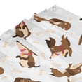 thumbnail image 4 of Shower Curtain, Dachshund bones funny cute Waterproof Fabric Plastic Shower Curtain, Drying Fast Bathroom Curtain with 9 Buttonholes, Ruffle Shower Curtain 60x72in, 4 of 8