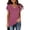 Wine, variant on pstuiky Short Sleeve Tshirts Shirts for Women Oversized V-Neck Solid Color Women'S Blouses Formal Loose Fit Comfortable Fashion Clothing Workout Tops for Women