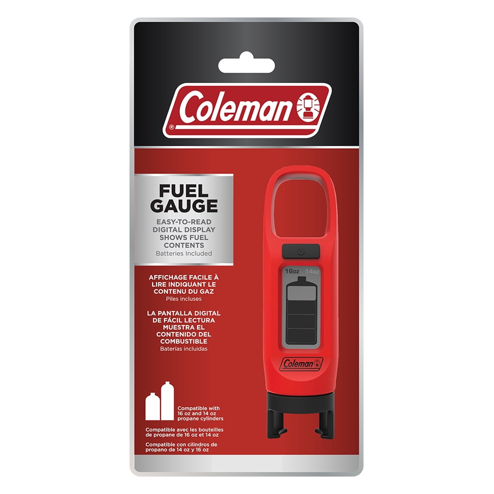 Coleman Digital Fuel Gauge, Displays Remaining Fuel in 14.1 oz and 16 oz Cylinders