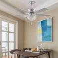 thumbnail image 2 of 52inch Ceiling Fans with Lights Modern Crystal Chandelier Ceiling Fan with Remote Chrome with Dual Finish Blades 3 Speed Adjustable for Dinning Room Bedroom Living Room Timing Options, 2 of 18
