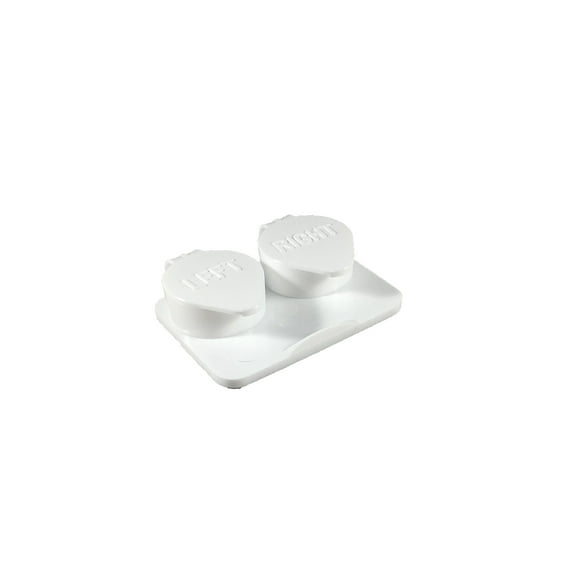 Estuche para lentes de contacto Amcon Labs, paquete de 12, compartimento extra profundo