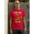 thumbnail image 2 of Turkey Pour Some Gravy On Me Funny Thanksgiving Unisex Men's T-shirt For Men, 2XL, Red, 2 of 6