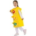 thumbnail image 6 of Kids Traffic Light Themed Dress Up Outfit, Yellow Sleeveless Traffic Signal Printed Tabard, School Activity Holiday Themed Pretend Play Wear, 6 of 6