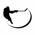 thumbnail image 2 of Hockey Player Silhouette Wall Decal by Wallmonkeys Peel and Stick Graphic (36 in W x 28 in H) WM11652, 2 of 4