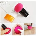 thumbnail image 3 of Bueautybox Round Head Small Mushroom Puff Beauty Makeup Tool Wet and Dry Mushroom Head Shape Blender Foundation Contour Base Powder Puff Makeup Tool, 3 of 7