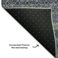 thumbnail image 5 of Addison Rugs Mayfield Premium Machine Washable Transitional Stripes Blue Rectangle Rug, 5' x 7'6", 5 of 6