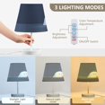 thumbnail image 3 of Table Lamps 3 Color 10 Way Dimmable LED Nightstand Lamp for Bedroom, Living Room, Home Office Little Ghosts Eating Candy Medium, 3 of 7