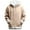 Khaki, variant on Men Casual Fleece Hoodies Loose Long Sleeve Fuzzy Hooded Pullover Sweatshirts Fashion Lightweight Winter Warm Tops With Pocket