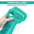 thumbnail image 5 of DEELLEEO Silicone Back Scrubber for Shower,Soft Bath Belt Scrubber,Body Brush For Bathing for Back Cleansing and Exfoliating, Back Massage and All Body to Remove Ash and Mud-Green, 5 of 7