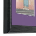 thumbnail image 5 of ArtToFrames 18x18" Matted Picture Frame with 14x14" Single Mat Photo Opening Framed in 1.25" Black Stain on Solid Red Oak and 2" Grape Mat (FWM-4083-18x18), 5 of 8