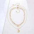 thumbnail image 3 of PENGXIANG Link Layered Necklace Gold Layering Paperclip Chain Choker for Women, 3 of 6