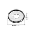 thumbnail image 2 of Uxcell 28mm Plastic Book Binding Discs Discbound Expansion Discs Plating Heart Binder Rings, Dark Silver 22 Pack, 2 of 6