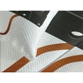 thumbnail image 4 of Ambesonne Music Quilted Bedspread Set 3 Pcs, Broken Cassette, Queen Size, Orange Caramel White, 4 of 5