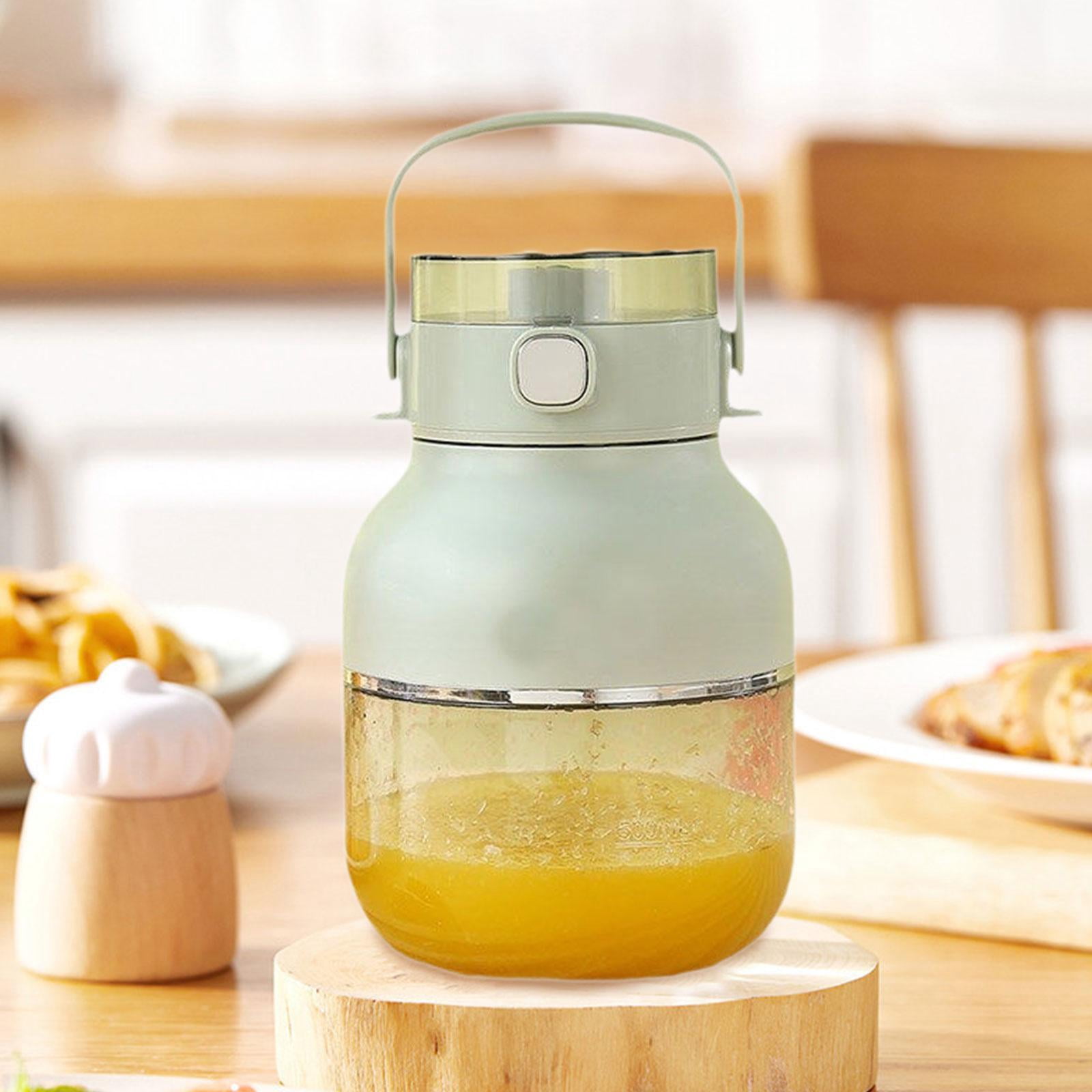 Fiocias Electric Juicer Small Juice Maker Fruit Mixing Machine Rechargeable Orange Lemon Green