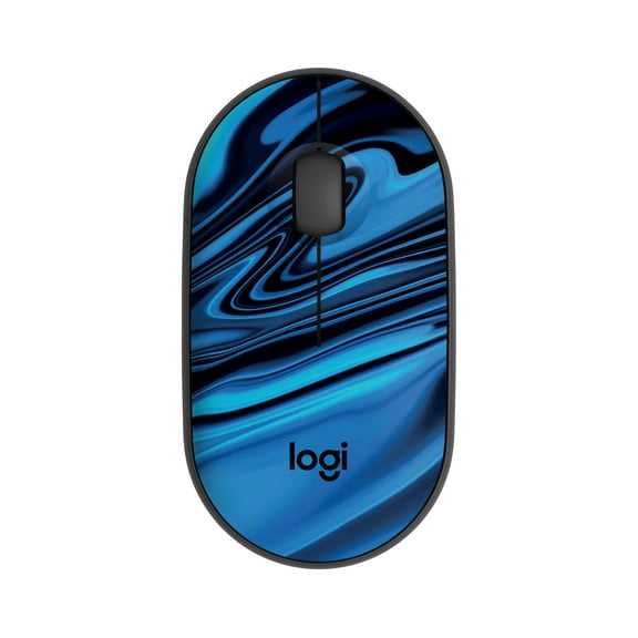 Logitech M340 Wireless Mouse with Limited Edition Prints, USB Receiver and Silent Clicks, Blue Galaxy