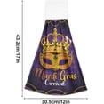 thumbnail image 3 of SKYSONIC Mardi Gras Carnival Party Golden Mask Hanging Hand Towels with Hanging Loop, Hand Towels Soft Thick Dish Cloth Hand Towels for Kitchen Bathroom, with Hanging Loop, 12"x17", 3 of 6
