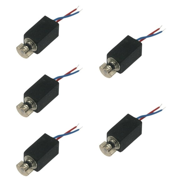 5 piezas 0408 Micro Motor de Vibración de Hueca, Motor Sin Núcleo, Versátil, 90 mA, Metal, Estable, Miniatura para Teléfonos Inteligentes y