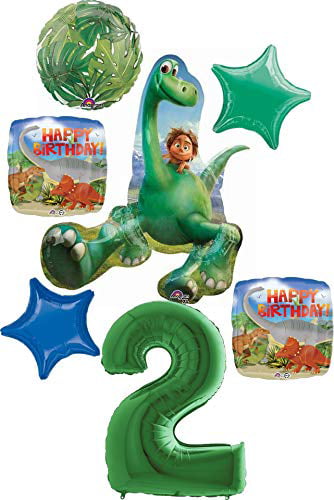 one Pink Dragon and one Blue Tyrannosaurus Balloon Birthday Celebration Balloon Dinosaur Party Supplies 2 Pieces Premium 3D Foil Dinosaurs Balloons for Baby Shower 
