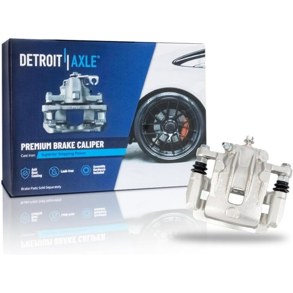 Detroit Axle - Rear Left Disc Brake Caliper with Bracket Replacement for 2012-2017 Hyundai Azera, 2011-2016 Kia Optima
