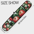 thumbnail image 3 of Yayeee Double Oven Mitt Kitchen Heat Resistant Baking 35" x7" Quilted Glove, Red Apple Pattern, 3 of 6