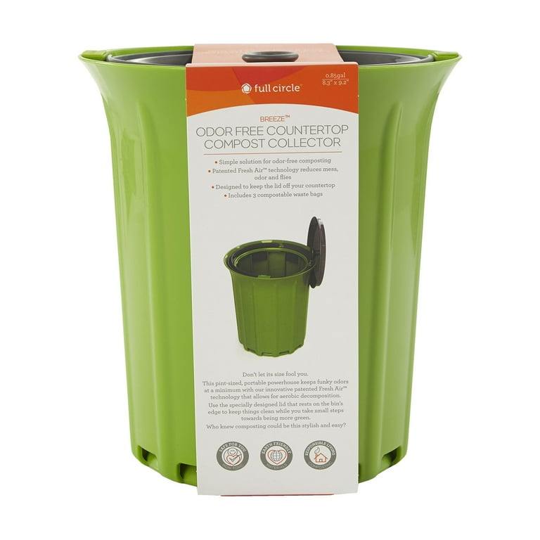 Full Circle Fresh Air Odor-Free Kitchen Compost Collector