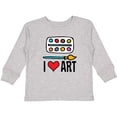 thumbnail image 3 of Inktastic Painting I Love Art Boys or Girls Long Sleeve Toddler T-Shirt, 3 of 5