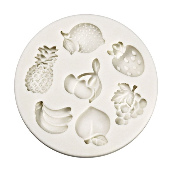 8 Cavity Flower Fruit Vegetable Cake Decorating Silicone Mold Pastry Chocolate Mold Candy Ice Cream Mold DIY Baking Tool
