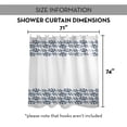 thumbnail image 7 of Creative Products Navy Vine Border 71x74 Shower Curtain, 7 of 7
