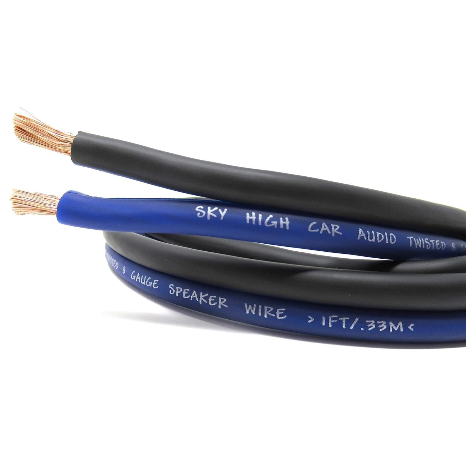 25' feet True 8 Gauge AWG CCA Speaker Wire Car Home Audio