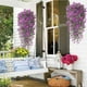 thumbnail image 5 of Decoración de eucalipto artificial de flor morada de plástico, 5 of 7
