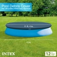 thumbnail image 2 of Open Box Intex 11.3 Ft Easy Set Swimming Pool Debris Cover Tarp, Blue (2 Pack), 2 of 9