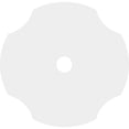 thumbnail image 4 of 16"OD x 2"ID x 5 1/2"C x 1"P Percival Architectural Grade PVC Contemporary Ceiling Medallion, 4 of 11