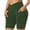 Army Green, variant on Karymi Womens Pants Casual Slim-Leg Solid Short Lightweight High Waisted Yoga Pants Quick Dry Comfy Yoga Pants Fashion Stretchy Plus Size Trousers with Pockets
